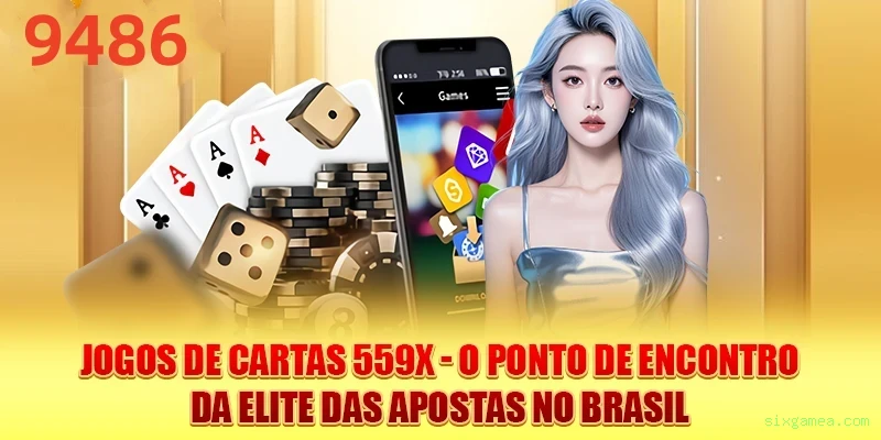 Imagem promocional do cassino online da sixgamea.com mostrando jogos ao vivo